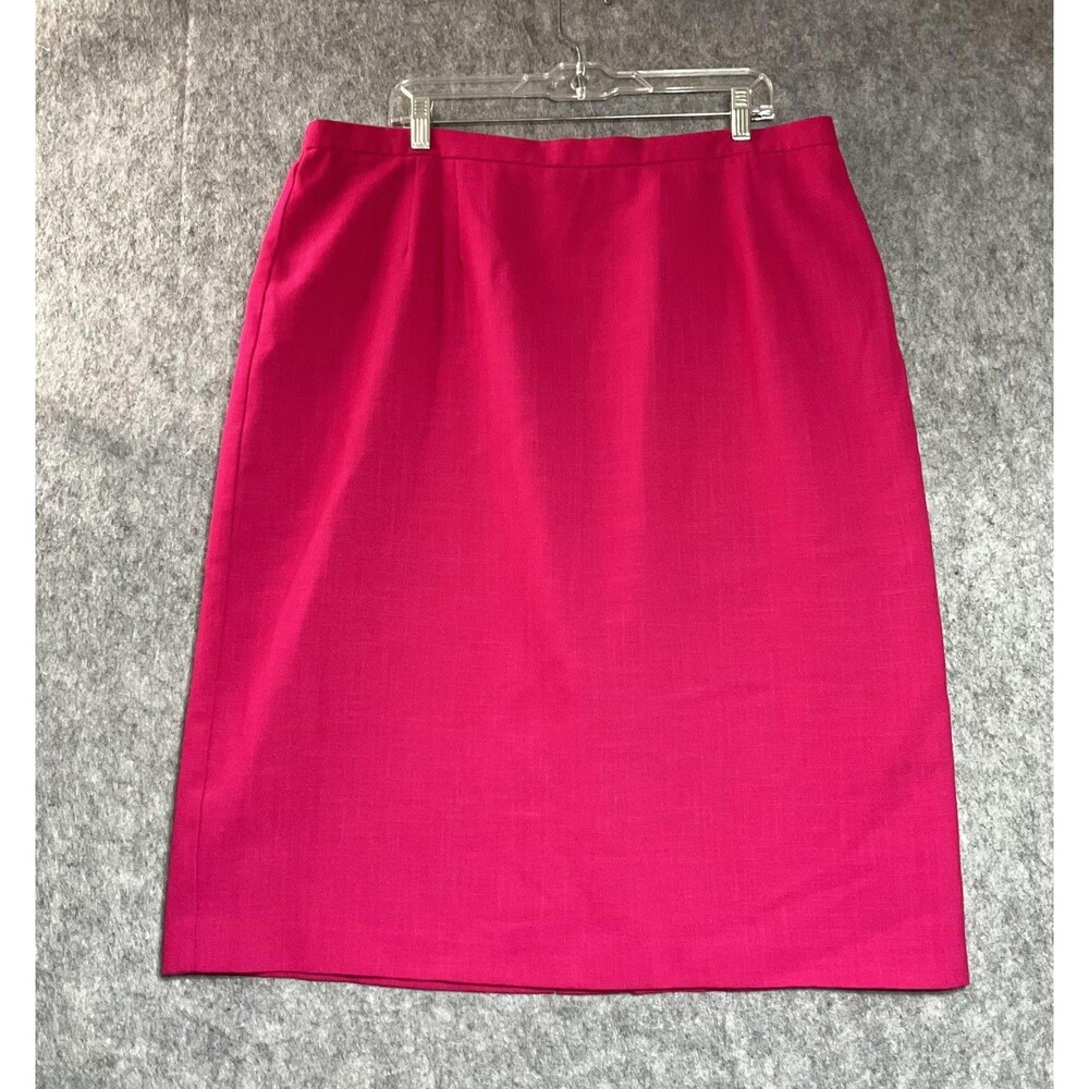 Vintage Skirt Womens XL Pink Midi Capsule Office Work Church USA Union Made